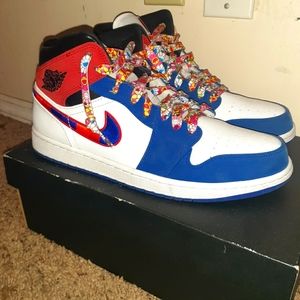 Multicolored Jordan 1's